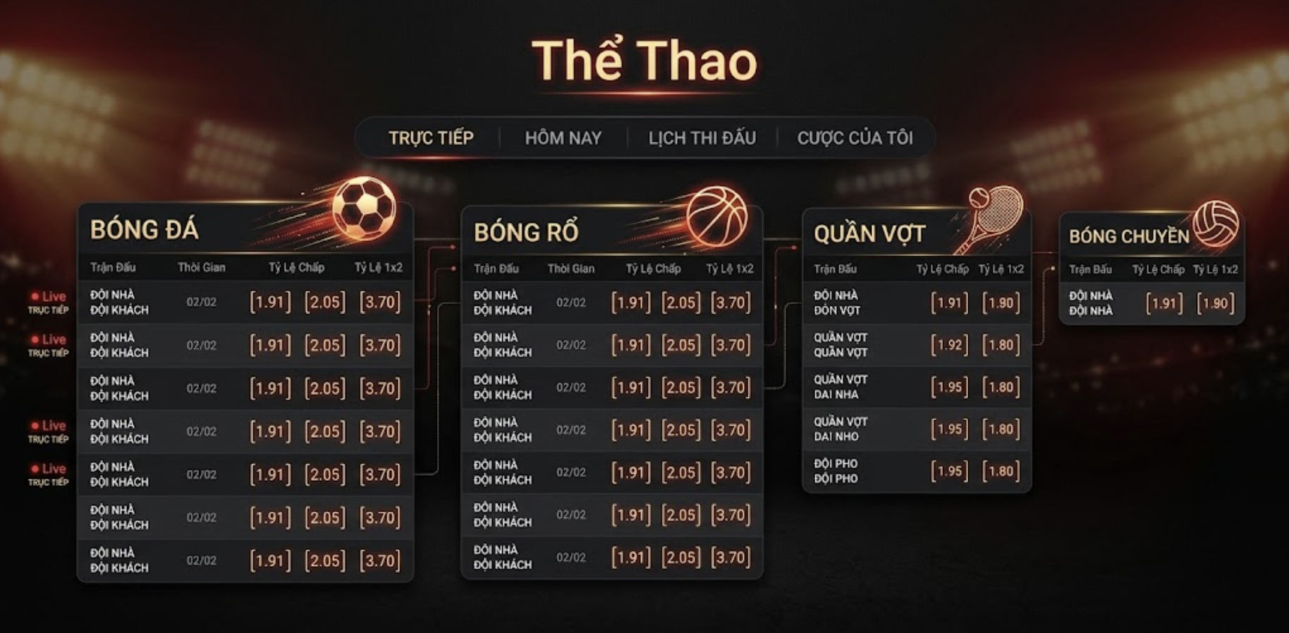 Cá cược thể thao tại VSBET
